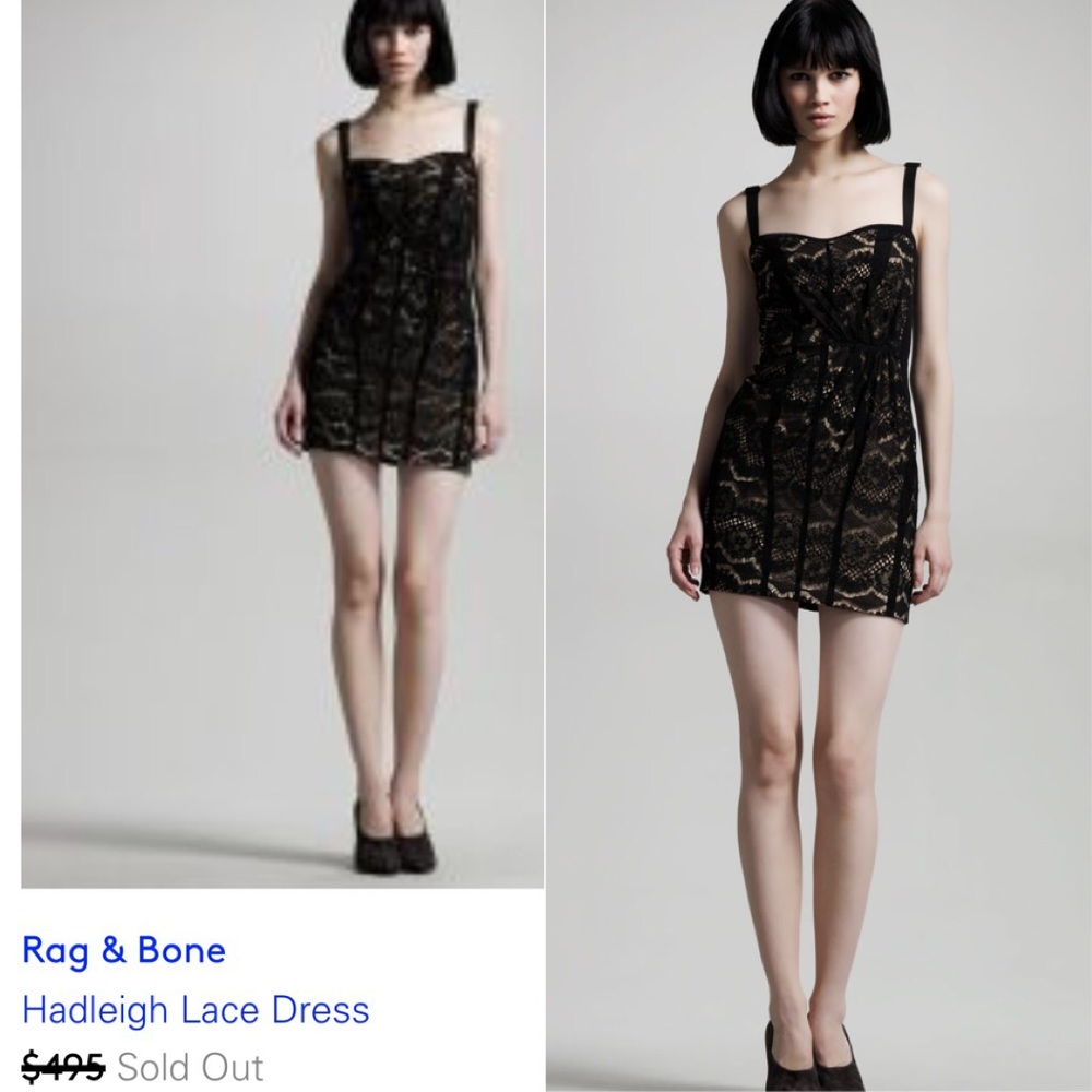 Rag & Bone Hadleigh Lace Cocktail Dress Sz 6